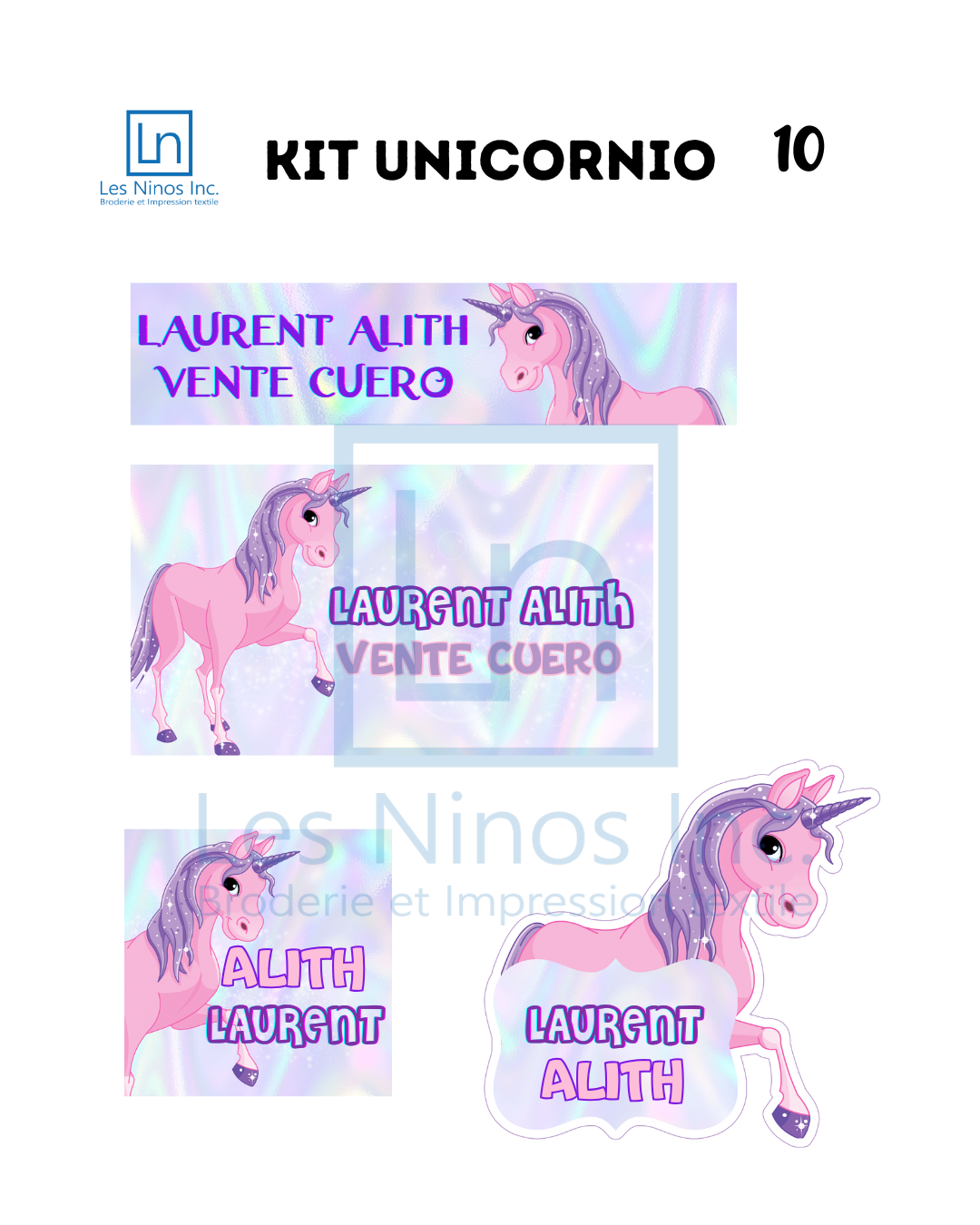 Étiquettes personnalisées pour enfant
