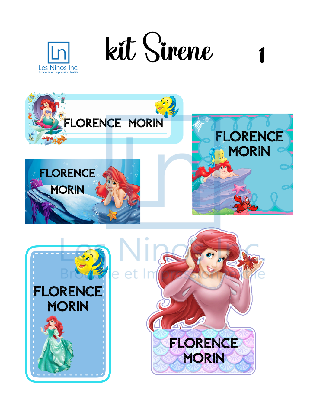 Étiquettes personnalisées pour enfant