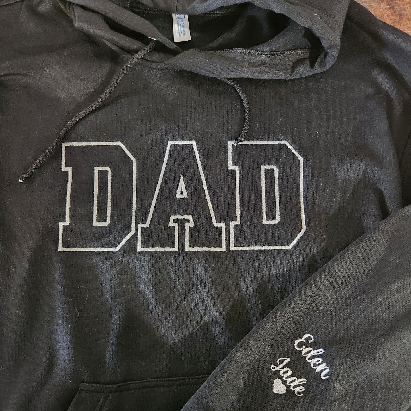 Coton ouaté à capuchon – Collection Papa (Détail personnalisé au poignet)