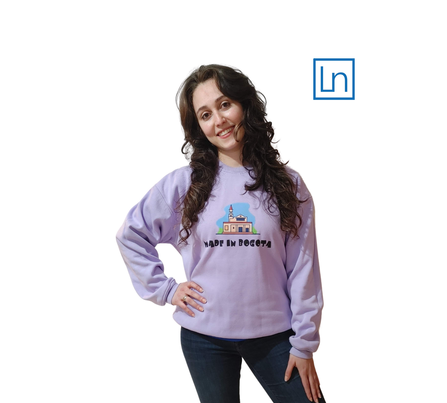 Crewneck Design Made in Bogotá imprimé