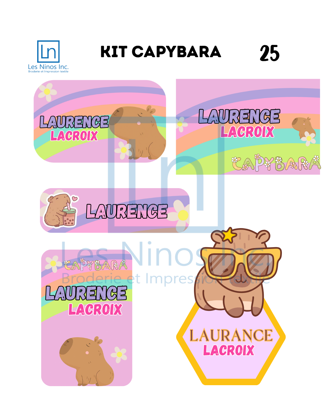 Étiquettes personnalisées pour enfant