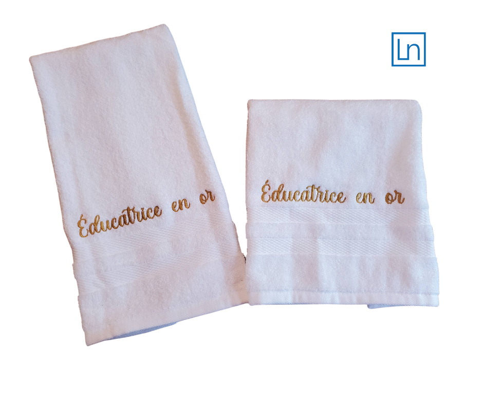 Serviette Éducatrice en Or