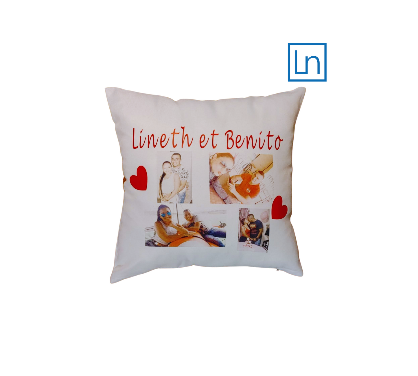 Coussin avec photo personnalisée