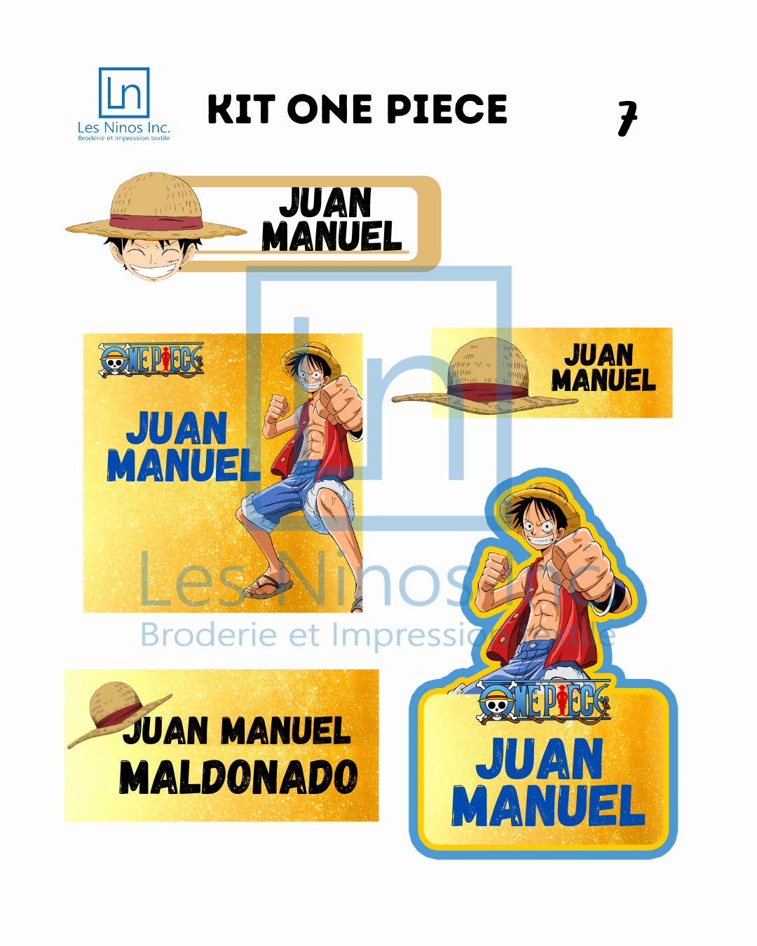Étiquettes personnalisées pour enfant