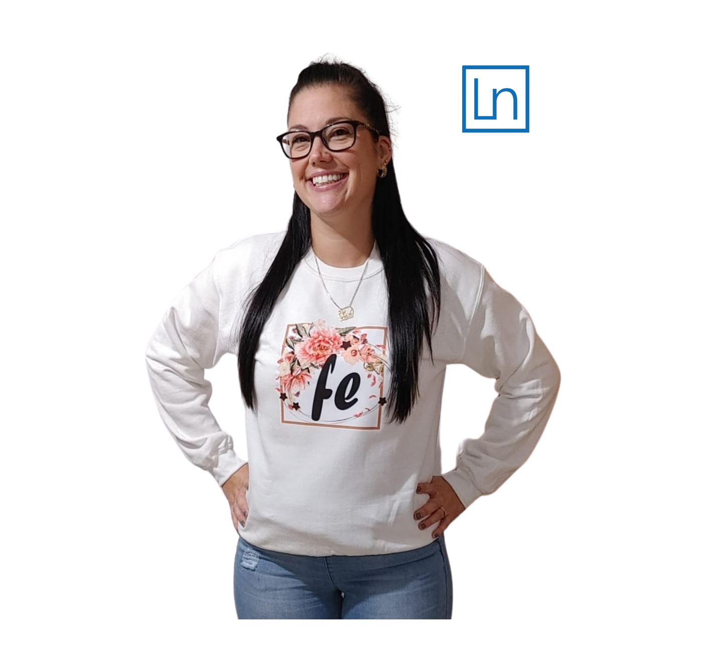 Crewneck Design Fé Imprimé