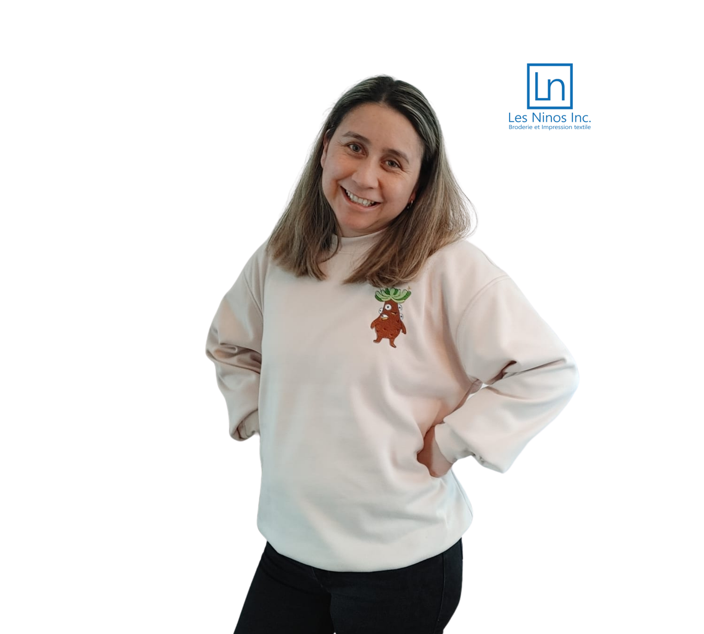 Sweat-shirt brodé desing Frailejon