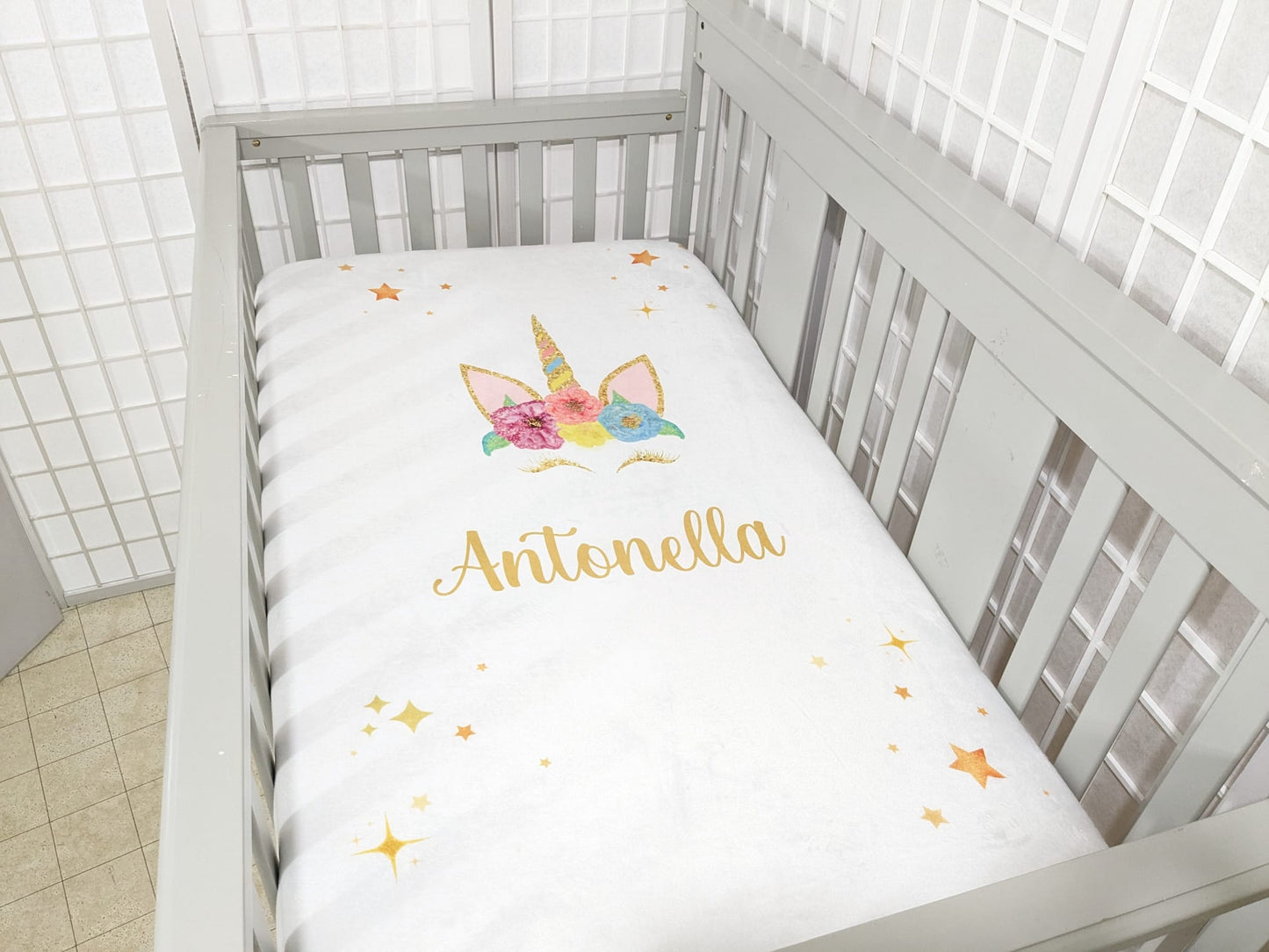 Draps de berceau pour fille