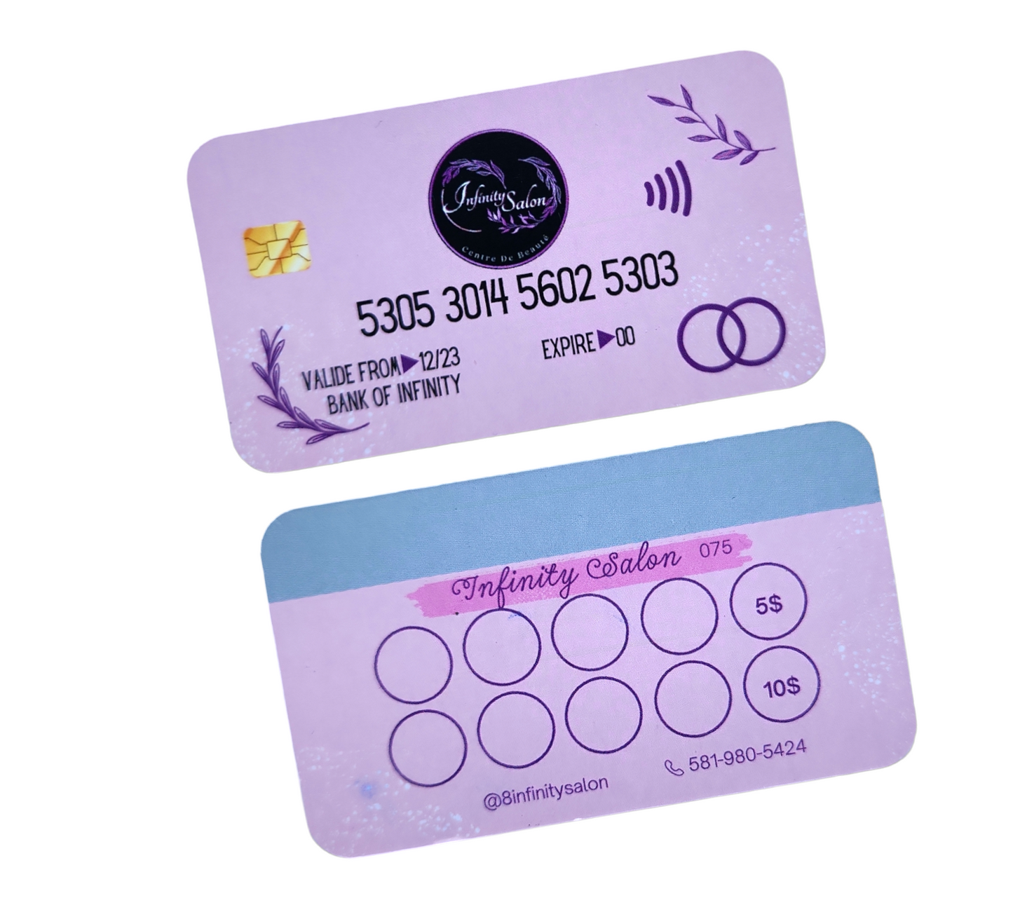 Cartes d’affaires coins ronds