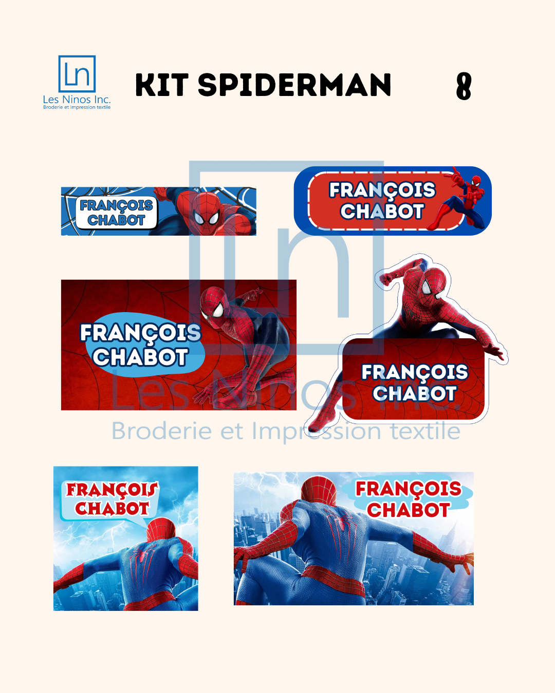 Étiquettes personnalisées pour enfant
