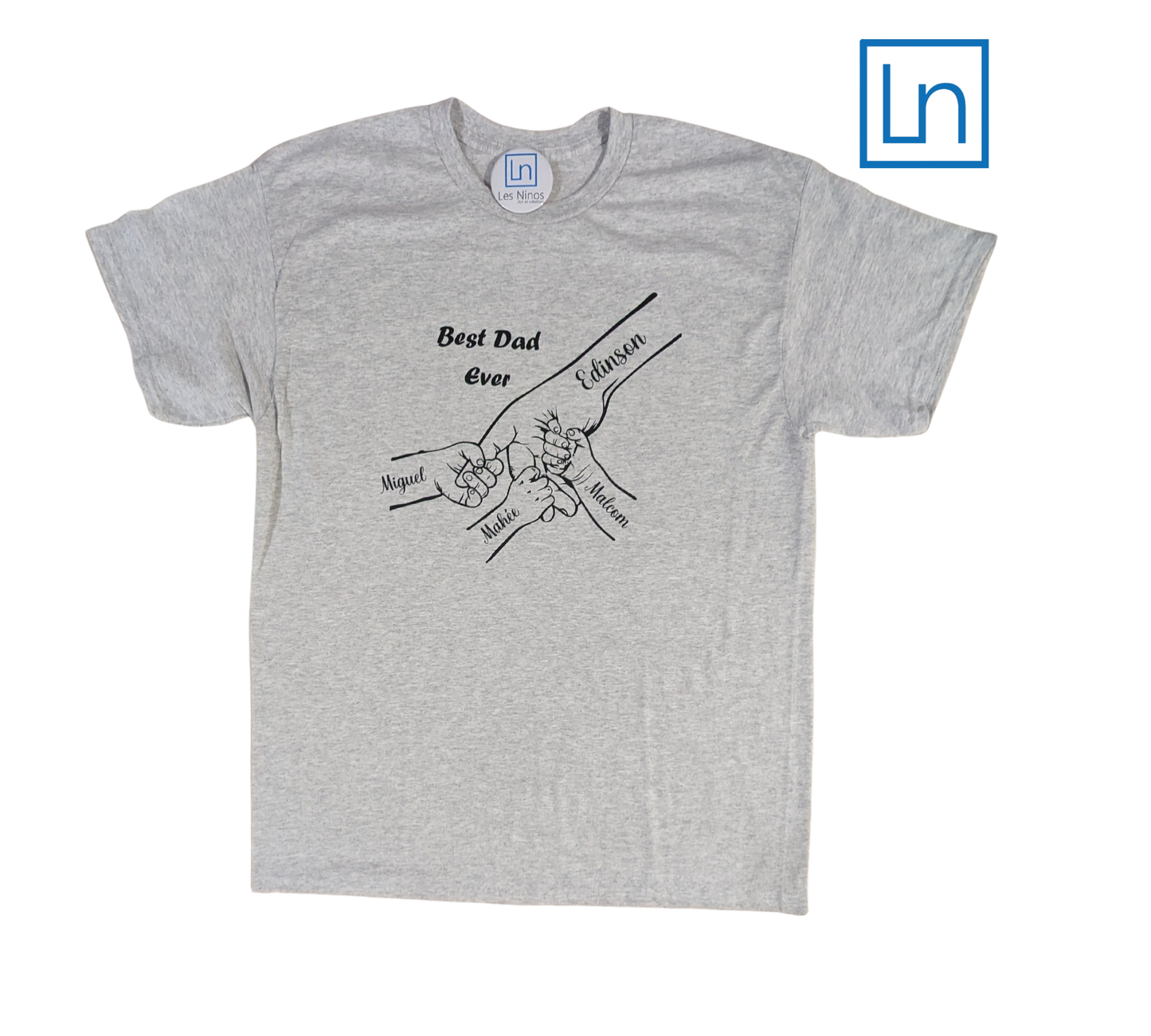 T-shirt de poignet de papa
