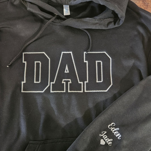 Coton ouaté à capuchon – Collection Papa (Détail personnalisé au poignet)