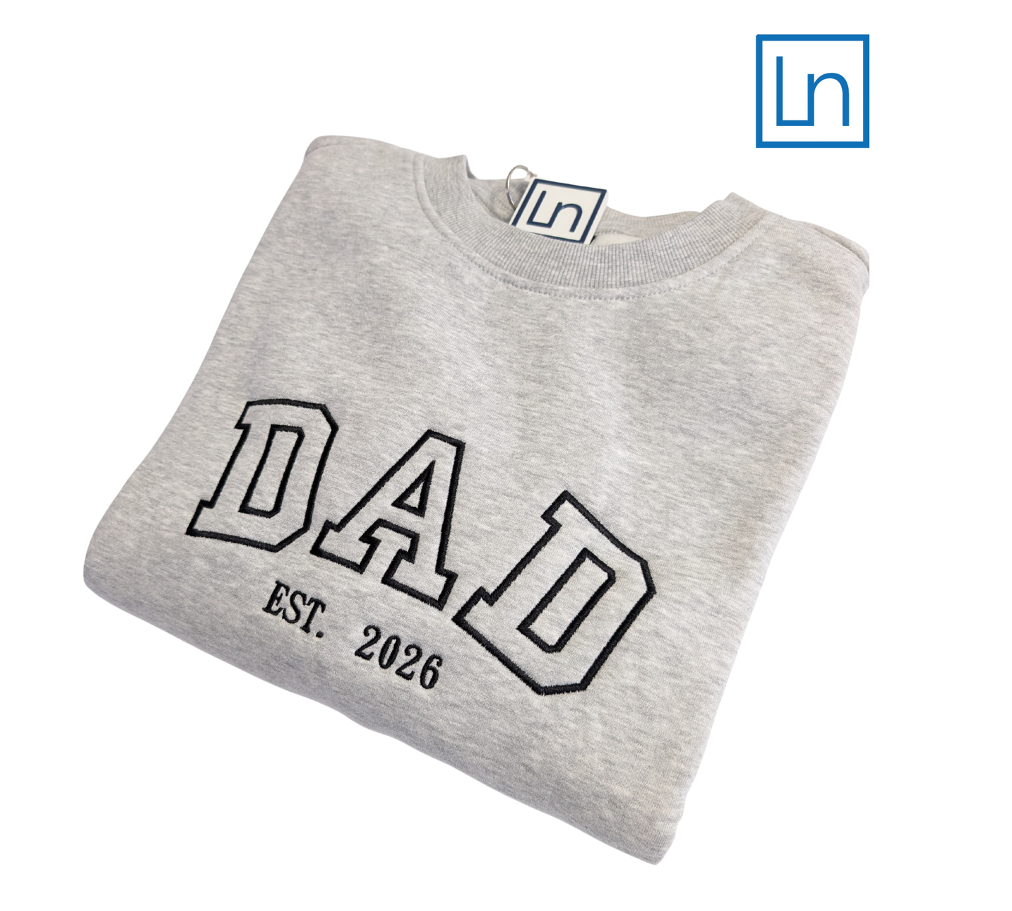 Crewneck personnalisé avec broderie « DAD est»