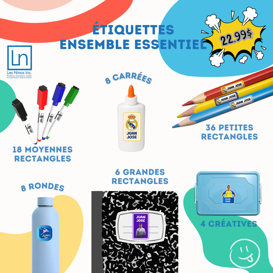 Étiquettes personnalisées Ensemble Essentiel
