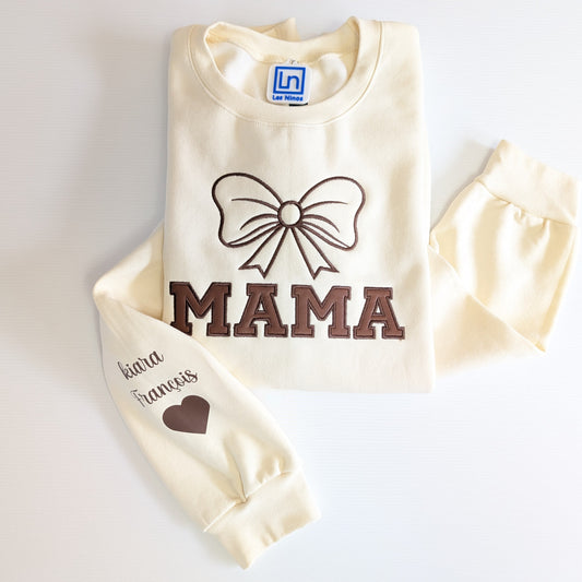 Crewneck Mama Brodé coquette