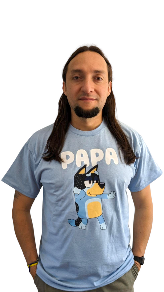 T-shirt papa avec son personnage préféré