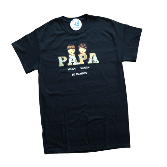 T-shirt Papa avec enfants