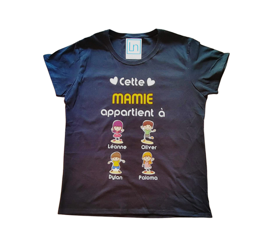 T-shirt Cette Mamie appartient a