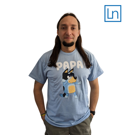 T-shirt papa avec son personnage préféré